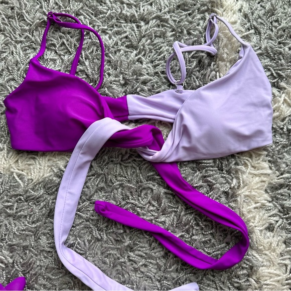 Wrap Colorblock Bikini Set XS - Picture 6 of 8